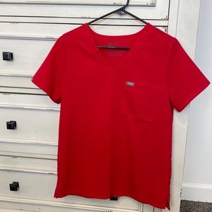 Red Figs scrub top